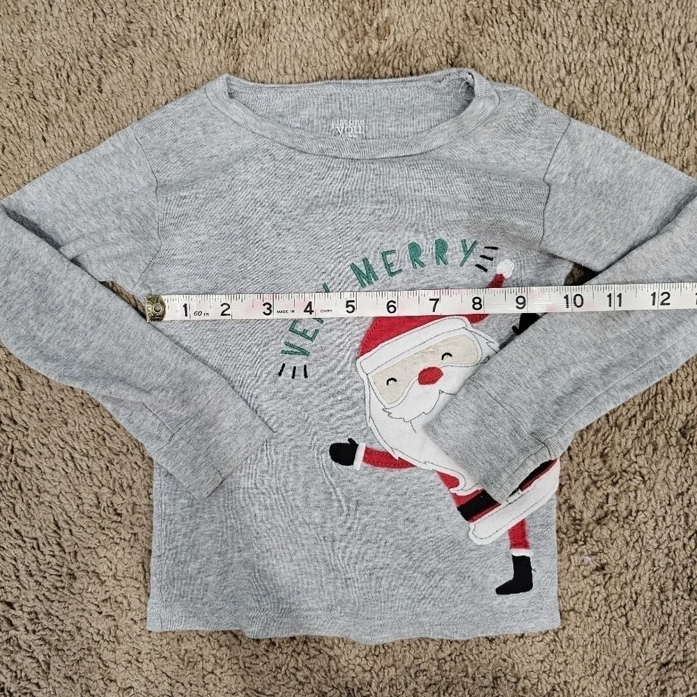 Two Toddler's Christmas Theme Long Sleeve Shirt